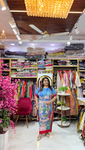 Printed Korean Long Kaftan Dress