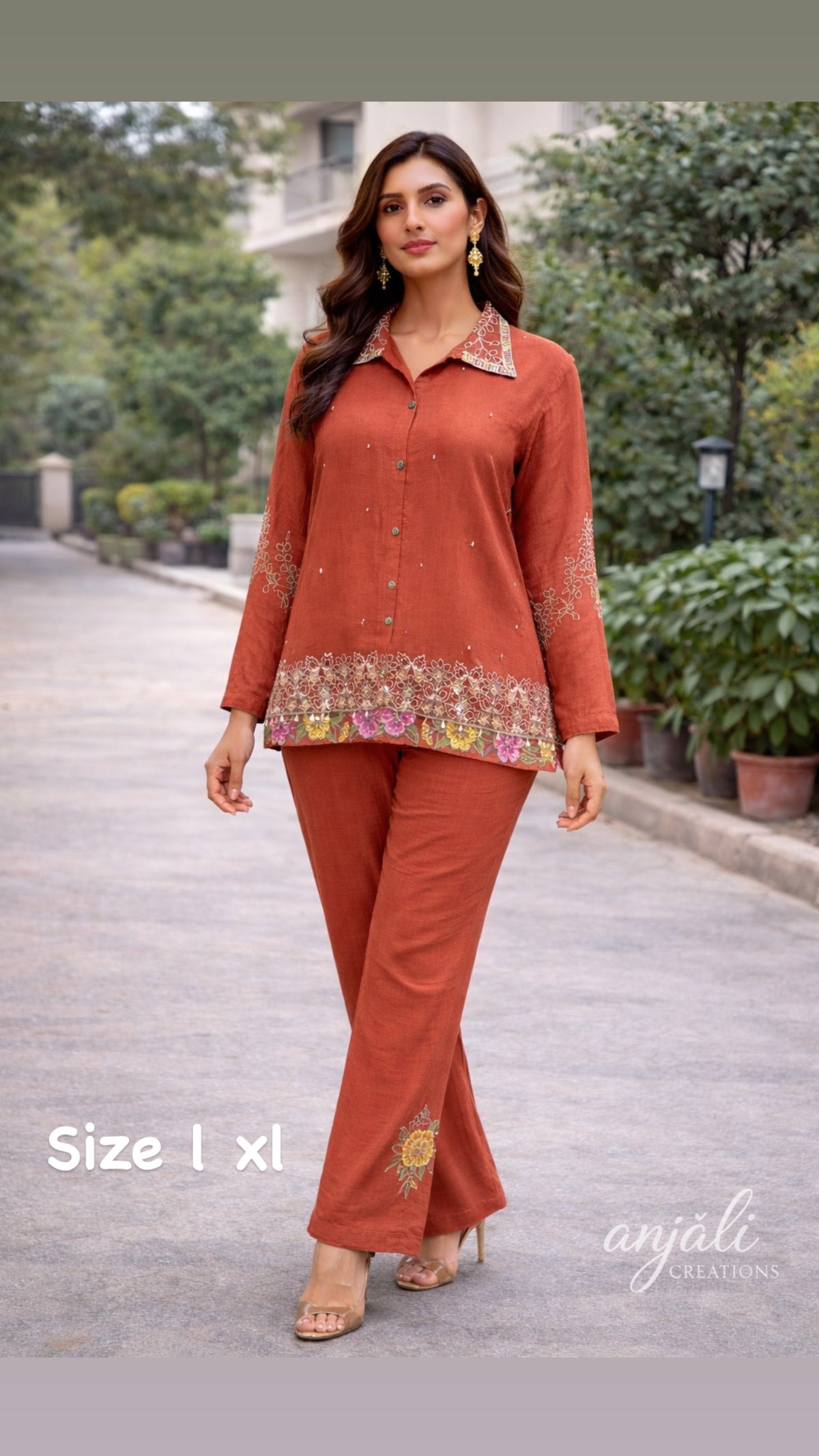 Chinnon Hand-Embroidered Co-ord Set