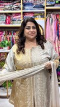 Embroidered Indo-Western Co-ord Set with Dupatta