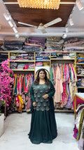 Chinnon 3-Piece Kurta Skirt Set with Embellished Detailing