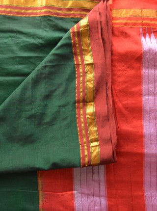 006 Main green red sari