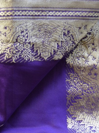 009 purple sari details