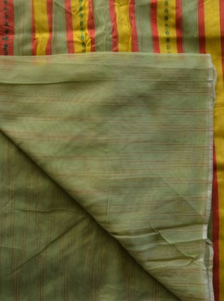 012 Main green orange sari1