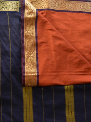 019 Main orange purple sari