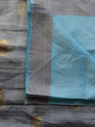 04 main grey blue sari